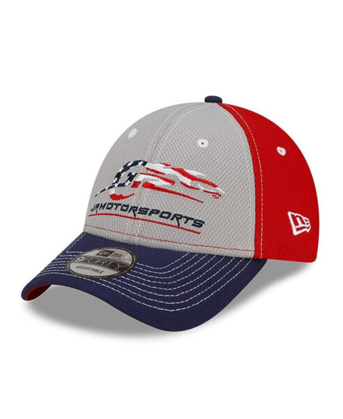 Men's Red, Gray JR Motorsports Snapback Adjustable Hat