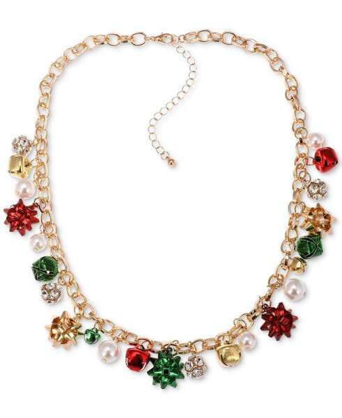 Holiday Lane charter Club Gold-Tone Garland Statement Necklace, 18" + 3" extender, Created for Macy's