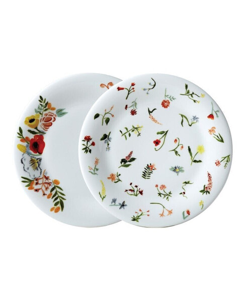 Language of Flowers 8.5" Salad Plates - Set of 2