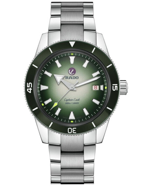 Men's Swiss Automatic Captain Cook x Cameron Norrie Stainless Steel Bracelet Watch 44mm - Limited Edition