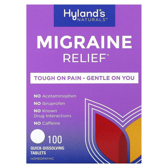 Hyland's Naturals, Migraine Relief, 100 tablets