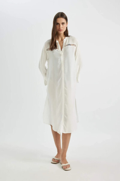 Kadın Beyaz Elbise - C2037AX/WT16