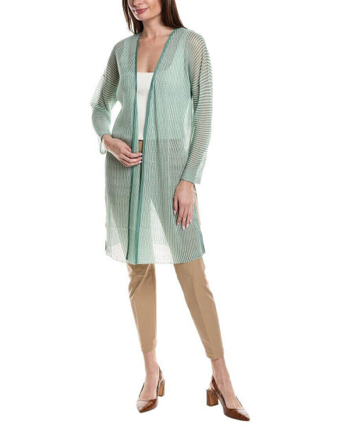 Lafayette 148 New York Pleated Rib Stitch Silk-Blend Sweater Women's