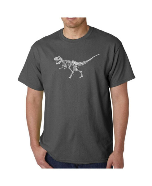 Men's Word Art T-Shirt - Dinosaur T-Rex Skeleton