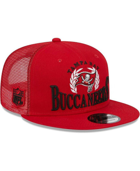 Men's Red Tampa Bay Buccaneers Collegiate Trucker 9FIFTY Snapback Hat