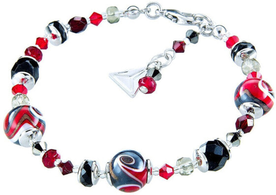 Magic Mayan Love bracelet with Lampglas BP37 pearls