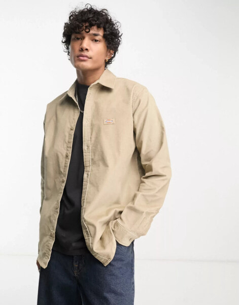 Dickies – Wilsonville – Cordhemd in Beige