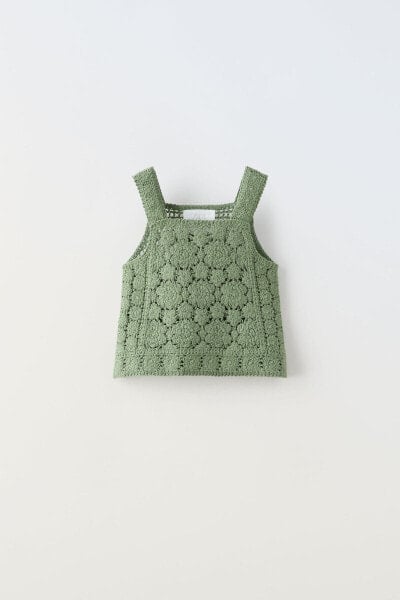 Crochet knit top