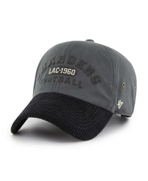 Men's Charcoal Los Angeles Chargers Ridgeway Clean Up Adjustable Hat