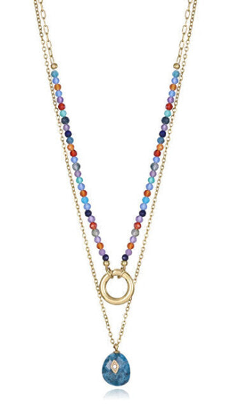 Cheerful double necklace for women Chic 14160C01019