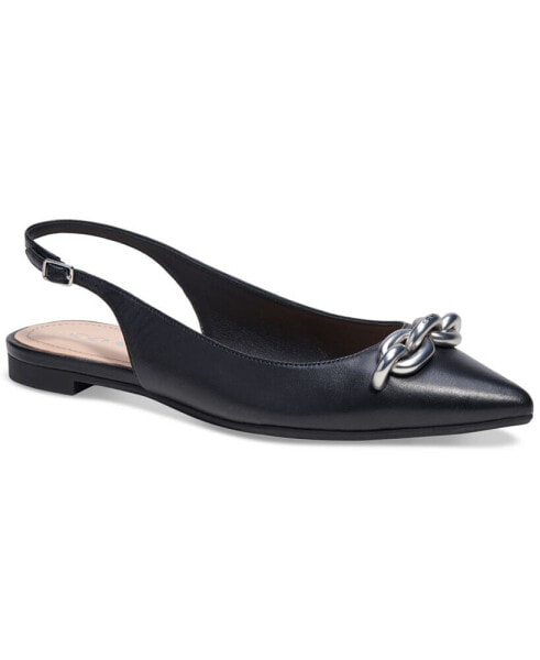 Women's Veronica Skimmer Chain Slingback Flats