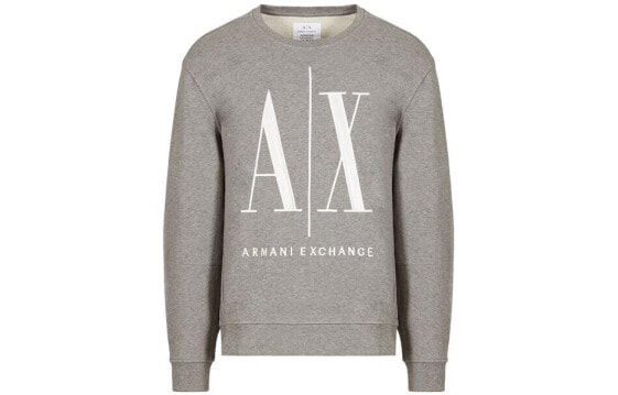 ARMANI EXCHANGE Logo圆领印花卫衣 男款 灰色 / Толстовка ARMANI EXCHANGE Logo 8NZMPA-ZJ1ZZ-3930