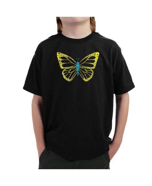 Boys Word Art T-shirt - Butterfly