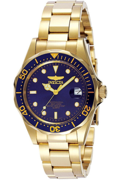 Invicta INVICTA-8937 Men's "Pro Diver" 18k Gold Ion-Plated Bracelet Watch