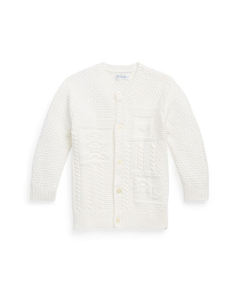 КардиганRalph Lauren Baby Contrast-Knit Cotton