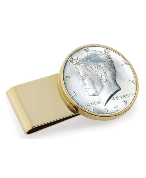 Men's JFK Half Dollar Stainless Steel Coin Money Clip