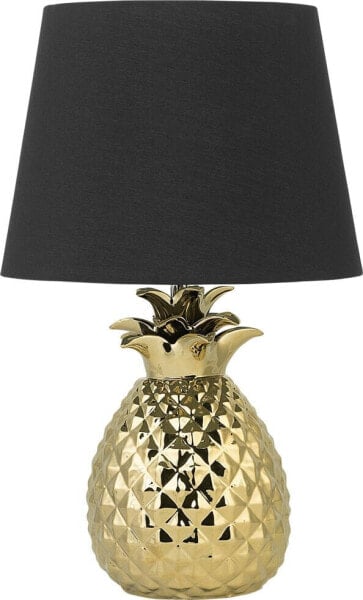 Lampa stołowa Beliani Lampa stołowa ceramiczna złota PINEAPPLE