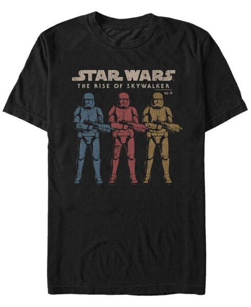 Star Wars Men's Episode IX Rise of Skywalker Rainbow Troopers T-shirt