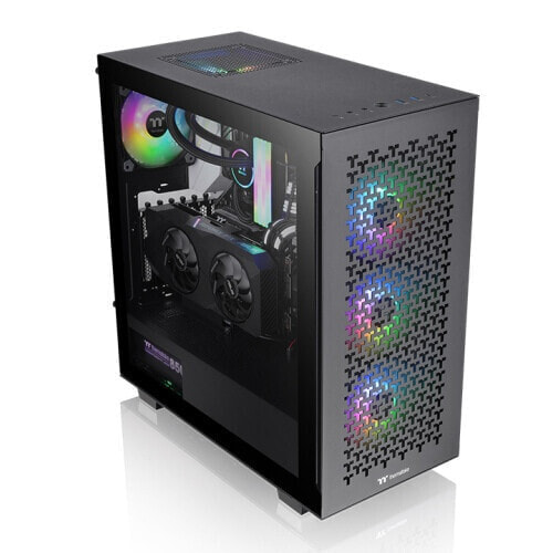 Thermaltake CA-1S3-00M1WN-03 - Midi Tower - PC - Black - ATX - micro ATX - Mini-ITX - SPCC - 16 cm