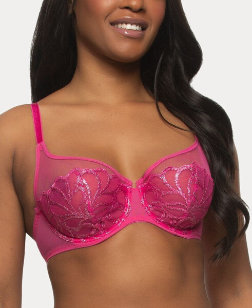 Women's Lotus Embroidered Unlined Bra