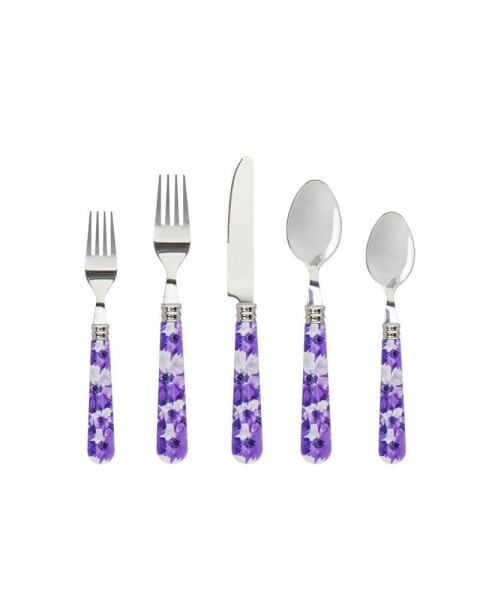 Floral Flatware Set, 16 Piece