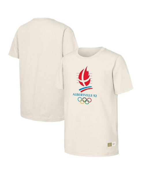 Men's Natural 1992 Albertville Games Olympic Heritage T-Shirt