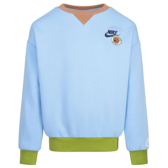 NIKE KIDS Colorblock Rib Crew sweatshirt