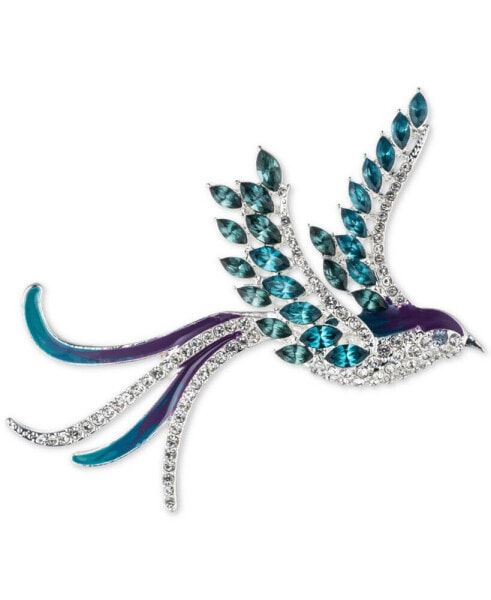 Gold-Tone Crystal Bird Pin, Created for Macy's