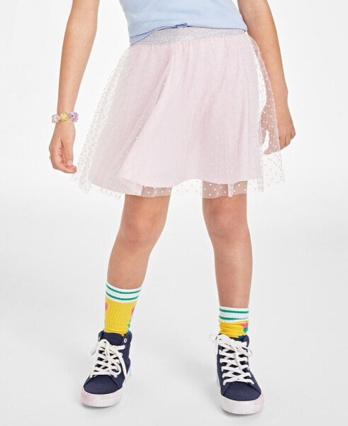 Little Girls Flocked Dots Tutu Scooter Skirt, Created for Macy's