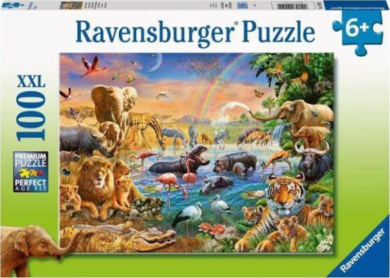 Ravensburger Puzzle 100 Studnia w dżungli XXL