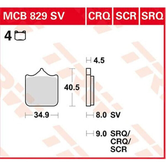 TRW Performance Street BMW S 1000 Hp4 Abs Hp4 13 Sintered Front Brake Pads