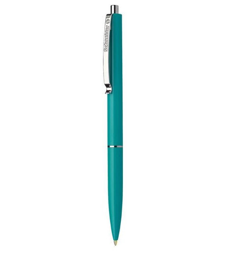 Ручка шариковая Schneider Schreibgeräte Schneider Pen K 15 - Clip - автоматическая с встроенным клипом - Зеленая - 50 шт.