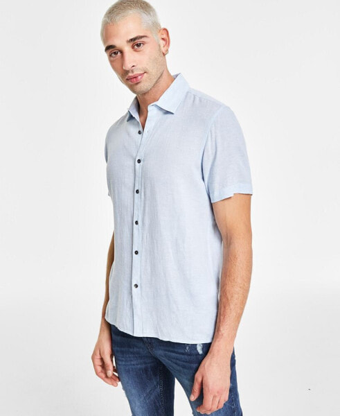 Men's Regular-Fit Linen Shirt, Created for Macy's