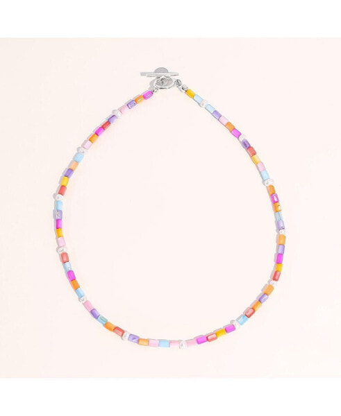 Limited Lusia Necklace - Rainbow - Silver
