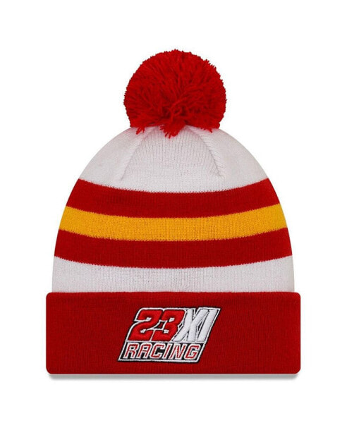 Men's Red, White Bubba Wallace McDonald's Knit Pom Cuff Beanie