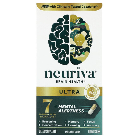 Витамины для мозга Schiff Neuriva Ultra 60 капсул