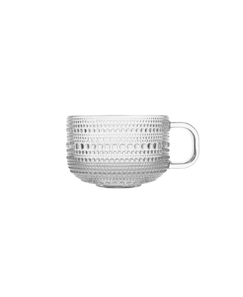 Jupiter Clear Tea/Cappuccino Cup 13.5oz, Set of 6