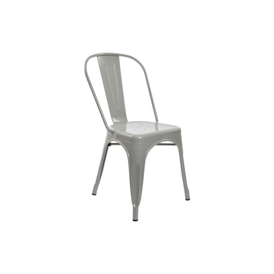 Chair DKD Home Decor Grey Metal 53 x 45 x 85 cm