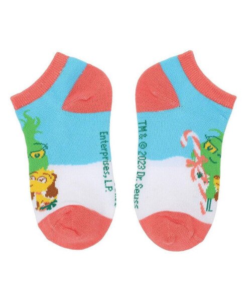 Boys Youth Grinch Ankle Socks 6-Pack