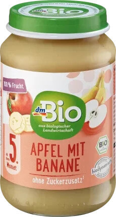 Früchte Apfel mit Banane ab dem 5. Monat, Demeter, 190 g