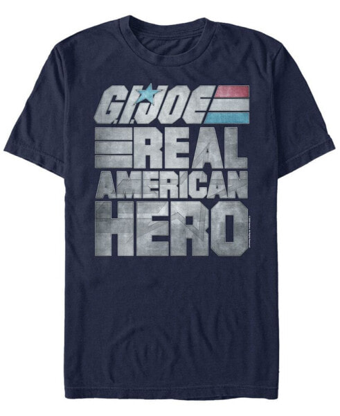 Men's G.I.Joe Real American Hero Text Short Sleeve T-Shirt