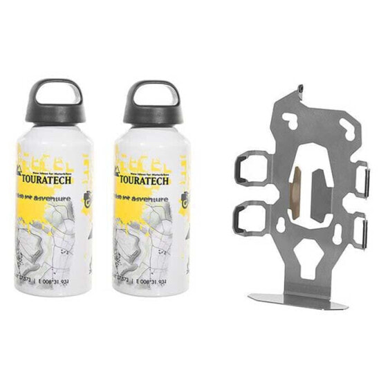 TOURATECH ZEGA Pro2 Double 2 Aluminum Bottle 600ml Bottle Harness