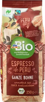 Espresso de Peru, ganze Bohne, 250 g