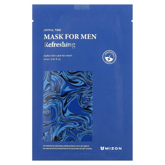 Men, Refreshing Beauty Mask, 1 Sheet Mask, 0.81 fl oz (24 ml)