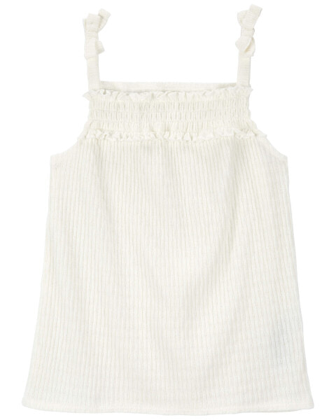 Toddler Textured Smocked Tank 3T