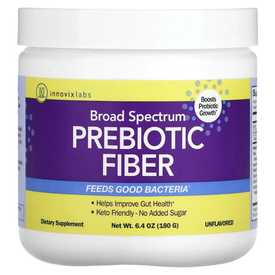 Broad Spectrum Prebiotic Fiber, Unflavored, 6.4 oz (180 g)