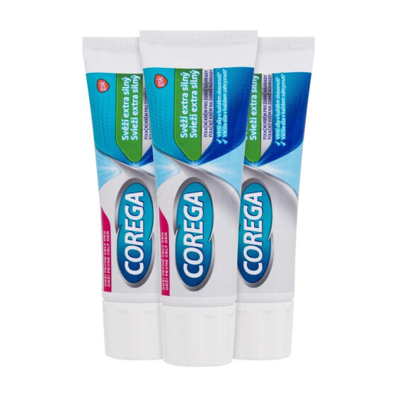 Corega Fresh Extra Strong Trio 3x40 g fixiercreme unisex Prothesenfixiercreme 3 x 40 g