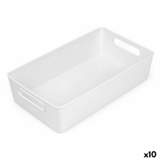 Контейнер для хранения вещей Confortime Универсальная корзина Белый 38 x 22 x 9,5 см (10 штук)