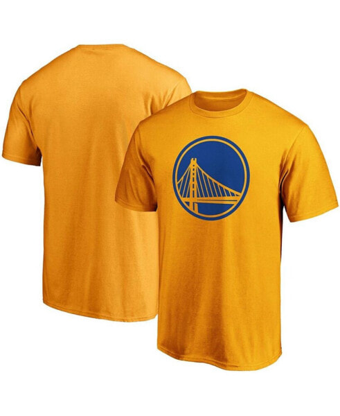 Men's Gold Golden State Warriors Primary Team Logo T-shirt