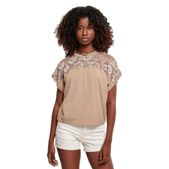 URBAN CLASSICS Oversized Lace short sleeve T-shirt